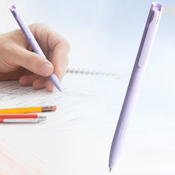 Solivara Aesthetic 0.5mm Colored Retractable Gel Pens No Smear Smooth Writing For Journaling Note Taking 1ml,Dark Purple,5.71 in