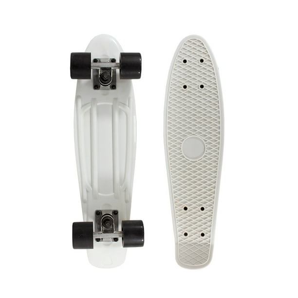Patineta Para Niños Penny Clásica Blanca LAVIGA Ruedas Lisas Negro Plástico Resistente