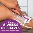 thumbnail image 3 of Soleil 5 Sensitive Women's Disposable 5-Blade Razors, Moisture Strips and Pivoting Head for Smooth Summer Shaves, 4-Pack, 3 of 5