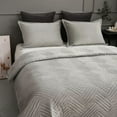 Velvet Quilted Bedspread on the Bed Quilting Mattress Topper Double