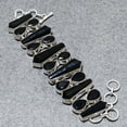 thumbnail image 2 of Black Spinel Gemstone Handmade Engagement Gift For Wife Bracelet Jewelry 8-9", 2 of 3