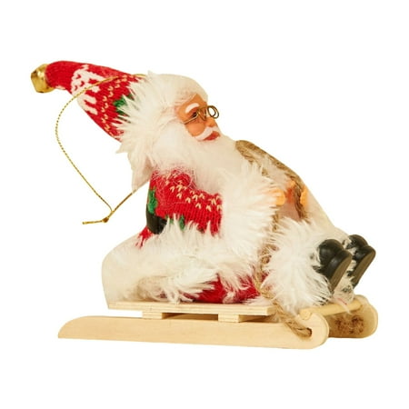 

WIQUOKETT Fall Decor Christmas Decorations Santa Sleigh Cart Small Gifts Christmas Plush Toys Adornment Fall Decorations for Home