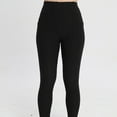 thumbnail image 4 of Womens Stretchy Leggings Scrunch Lifting Solid Color High Waisted Long Yoga Pants with Pockets Buttery Soft Athletic Leggings, 4 of 4