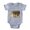 Heather Grey, variant on CafePress - FIN Otterhound Portrait - Cute Infant Baby Football Bodysuit