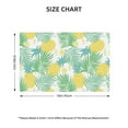 thumbnail image 4 of Placemats Set Of 4 / 6, Cute Pineapple Green Leaves Flower Placemats For Dining Table Indoor/Outdoors Heat Resistant Washable Placemats 18" X 12", 4 of 8