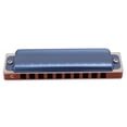 thumbnail image 3 of 10 Hole Harmonica, Aging Prevention Diatonic Harmonica Fuller Sound  For Gifts Blue, 3 of 8