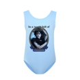 thumbnail image 1 of Children's Girls Wednesday Addams Printed One-Piece Swimsuit Beachwear, 1 of 3