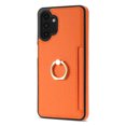 thumbnail image 2 of Nalacover for Samsung A13 4G Wallet with Card Holder Slot, 360°Rotation Ring Holder Kickstand Cover for Men Women Protective Premium PU Leather Shockproof Cover for Samsung Galaxy A13 4G, Orange, 2 of 6