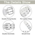 thumbnail image 3 of Double-hole white belt (105cm, buckle 110CM), 3 of 4