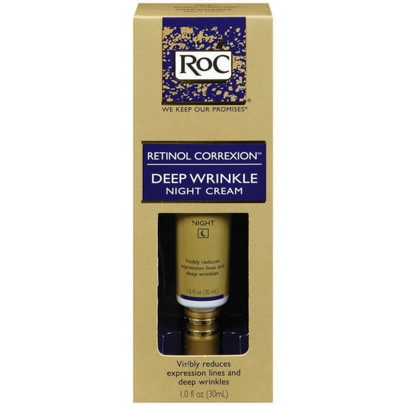Roc Retinol Correxion Reduces Lines & Deep Wrinkles Night Cream, 1oz