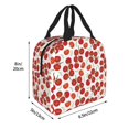 thumbnail image 2 of Yiaed Tomato Print Insulated Lunch Bag Reusable Cute Tote Lunch Box, Leakproof Cooler Lunch Bags for Work Office Travel School Picnic, 2 of 5