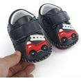 thumbnail image 5 of Baby Boys Girls Pu Leather Hard Bottom Walking Sneakers Toddler Rubber Sole First Walkers Infant Cartoon Slippers Crib Shoes, 5 of 5