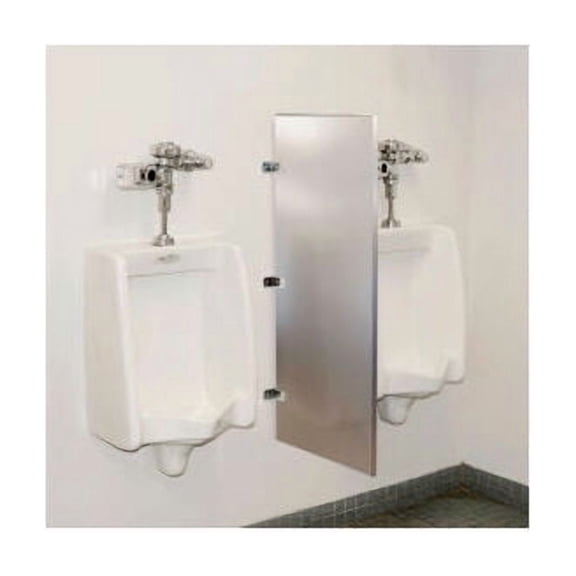 Global Industrial Bathroom Stainless Steel Urinal Screen 18 x 42
