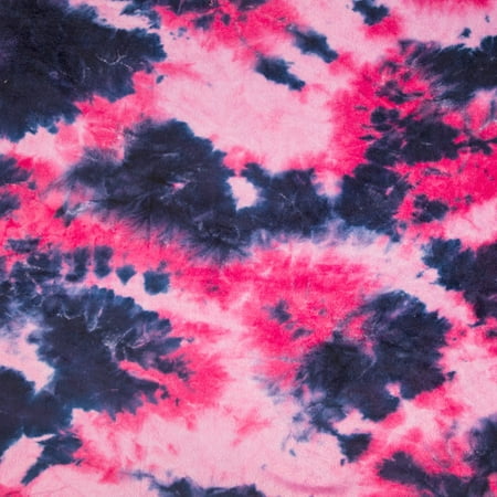 Tie Dye Pink Print Ultra Plush Fleece Fabric Roll (Best Fabric Dye For Polyester)