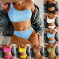 thumbnail image 6 of Aloohaidyvio no boundaries swimwear juniors,Womens Solid Two Piece Sexy Push-Up Pad Swimwear Swimsuit Beachwear Set, Swimsuits for Women 2 Piece, 6 of 6