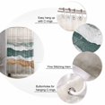 thumbnail image 5 of Small Stall Shower Curtain 48x72 Inch Narrow Half Size Sage Green Brown Ombre Bath Curtains Bathroom Decor Modern Moire Abstract Wave Waterproof Fabric Shower Curtain Set with Hooks 48 Inch, 5 of 6