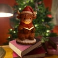 thumbnail image 5 of Luoshdecor Highland Cow Figurine Light,Resin Xmas Reading Book Highland Cow LED Light Gifts for Home Office Tabletop Decor 5.9 in, 5 of 6