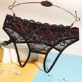 thumbnail image 6 of Panties for Women,Elegant Lace Underwear for Women Comfortable Seamless Briefs and Thongs Apparel,Womens Underwear,Black,One Size, 6 of 6