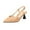 Beige, variant on JeashCHAT Women's Heeled Sandals Pointed Toe Buckle Ankle Strap Pumps Slingback Heels for Wedding Party Work