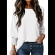 thumbnail image 3 of Blusas Elegantes e Informales para Mujer, Cuello , Mangas 3/4 y Puños Fruncidos. XXL, 3 of 8
