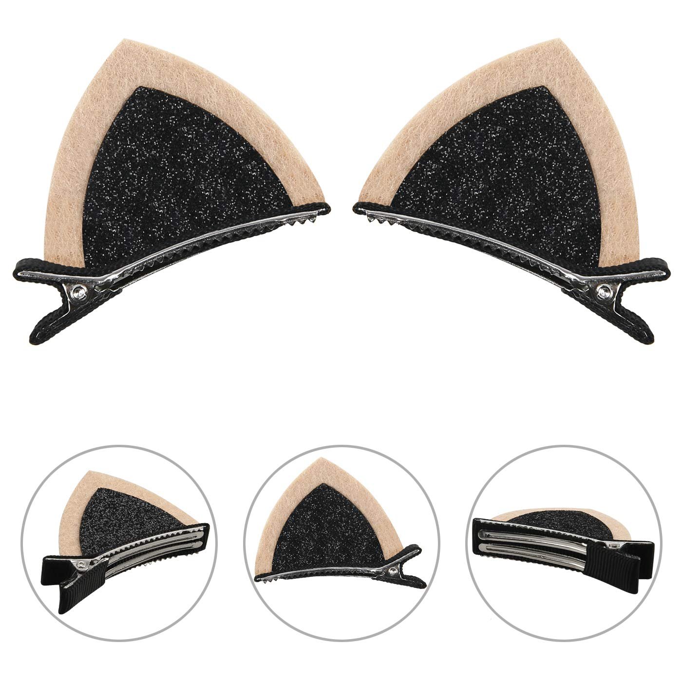 cat ear barrettes