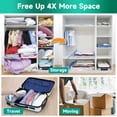 thumbnail image 4 of Vacuum Storage Bags for Travel, 6 Pack (3S+3XS) Vacuum Seal Bags with Wireless Rechargeable Electric Pump, with LED Light,Compression Bag for Clothes,Backpack,Camping, 4 of 12