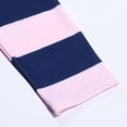 thumbnail image 4 of Women's Wide Striped Shirt Long Sleeve Loose Basic Boat Neck Tops,Pink,XL, 4 of 6