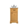 thumbnail image 3 of Elegant Decor Americana 19" Aluminum MDF Single Bathroom Vanity in Natural Wood, 3 of 8