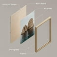 thumbnail image 2 of PixonSign Framed Canvas Print Wall Art Set - Western Ocean, Forest, Architecture Landscape Posters - Set of 9 Nature Wilderness Scenery Photography Art Wall Décor for Rooms - 8"x10" Natural, 2 of 5