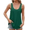 thumbnail image 5 of Tittly Tank Tops Vest for Women Women's Solid Color Fashionable Casual Round Neck Sleeveless Camisole Top Womens Tops Vest Tops for Women AG L, 5 of 8