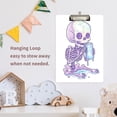 thumbnail image 2 of ALAZA Plastic Clipboard A4 Letter Size Decorative Clipboards for Students Women Men 9" x 12.5" Skeleton Drinking, 2 of 6