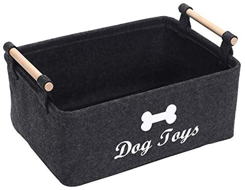 Collapsible Basket for Shelves Foldable Fabric Trapezoid Organizer Boxes with Cotton Rope Handle Geyecete Large Dog Toys Storage Bins Dog Apparel & Accessories，Dog Diaper Dog Toys 