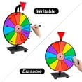 thumbnail image 6 of 12 Inch Heavy Duty Spinning Prize Wheel - 12 Slots Color Tabletop Roulette Wheel of Fortune - Spin The Wheel with Dry Erase Marker and Eraser Win The Fortune Spin Game for Carnival and Trade Show, 6 of 8