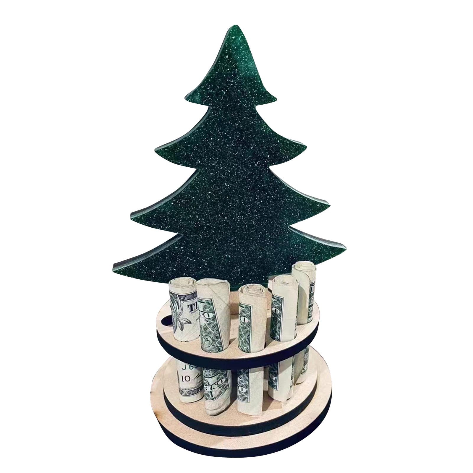 Christmas Unique Money Holder DoubleLayer Cash Holders With 10 Holes