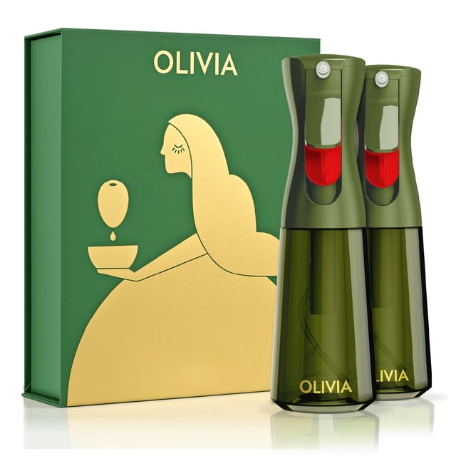 Pulverizador de aceite FLAIROSOL OLIVIA, 2 unidades, botella de vidrio de 200 ml
