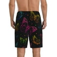 thumbnail image 3 of Daiia Butterfly Mens Woven Stretch Pajama Short,Short Pajama Pants-Small, 3 of 9