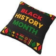 thumbnail image 6 of Black History Month Day Square Pillow Decorations 18"X18" Pillow Covers Throw Pillow Case Cushion Case for Room Bedroom Sofa Chair Car Home Decor Gifts, 6 of 6