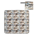 thumbnail image 1 of Manta de picnic impermeable de PVC, manta de playa portátil extragrande para exteriores, para viajes en la playa, Camping, senderismo, Picnic de 57x59 pulgadas, 1 of 8