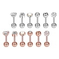 thumbnail image 3 of 6/12 Uds Barbell Jewelry para s Joyería de moda Conjuntos mixtos 12 Sunnimix Joyas para piercing corporal, 3 of 6