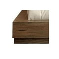 thumbnail image 3 of Benjara Transitional Wooden Eastern King Bed with Plank Style Headboard, Brown, 3 of 4