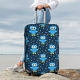 thumbnail image 7 of Gukieu Blue Owl Print Suitcase Protective Cover, Elastic Zipper Buckle Suitcase Protective Cover, Suitable for Travel, Business Trip-Small, 7 of 7