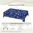 thumbnail image 5 of Happy Hanukkah with Menorah Tablecloth Jewish Chanukah Tablecloths Rectangle Waterproof Wipeable Table Cloth Cover for Dinning Room 60" X 84", 5 of 5