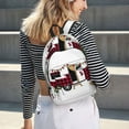 thumbnail image 6 of Honeii Vintage Buffalo Plaid Christmas Camper Print Canvas College Laptop Backpack, Durable Rucksack Travel Notebook Bag School Backpack Book Bag for Men Women-Small, 6 of 7