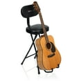 Gator Frameworks Folding Travel Guitar Seat and Stand Chair Combination