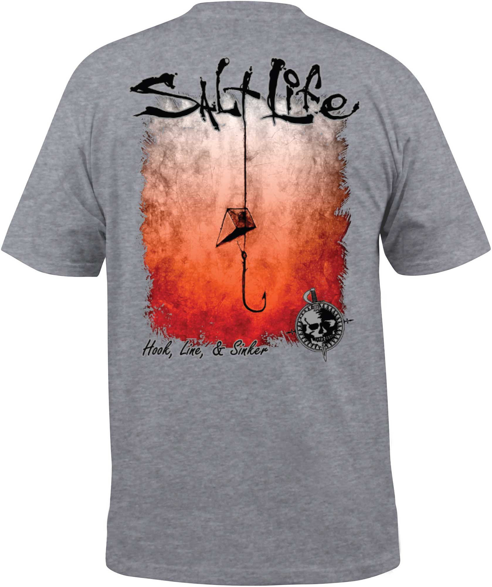 Salt Life Salt Life Men's Hook Line and Sinker Fade TShirt Athletic
