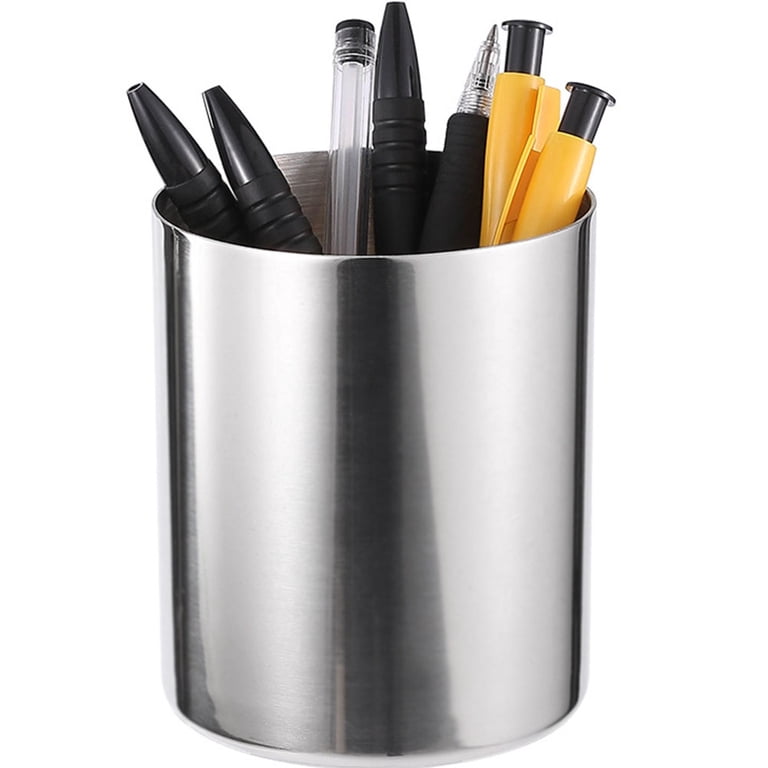 efuturetime® Metalen Bureau-Organizer, Ronde Pen- en Make-upkwastopslag, 8 x 10 cm, Zilverkleurig, Voor Kinderen en Volwassenen efuturetime® Metalen Bureau-Organizer, Ronde Pen- en Make-upkwastopslag, 8 x 10 cm, Zilverkleurig, Voor Kinderen en Volwassenen