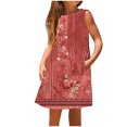 thumbnail image 2 of LOVZFMLL Fashion Spring And Summer Short Sleeve Round Neck Ruffle Dress Princess Skirt, 2 of 5