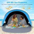 thumbnail image 3 of Beach Tent Sun Shelter with UPF50+  Protection for 3/4-5/6-7 Person, Lightweight & Portable Beach Shade Canopy with 2 Zippered Doors, Easy Setup Family Beach Umbrella, 3 of 6