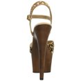 thumbnail image 5 of **7" Heel, 2 3/4" PF Ankle Strap Sandal - Tan Leopard Pony Hair/ L. Brown FW, 5, 5 of 5