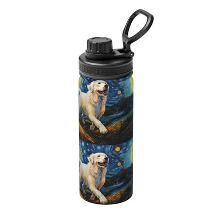 

Ocsxa Vintage Starry Sky Labrador A Print 18oz Stainless Steel Water Bottle Unisex Water Bottle Insulated Sports Water Cup Flask for Cold Water Drinks/Sports/Travel/Car/School